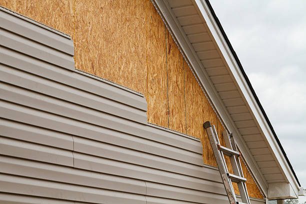 Professional Emergency Siding Repair technician working in Hamilton, VA